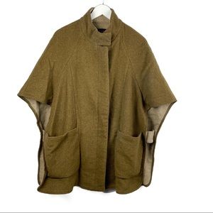 Zara Poncho Jacket Olive green size Small